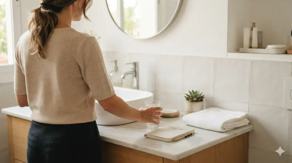 Verre d’eau pour accompagner le confort urinaire au quotidien
